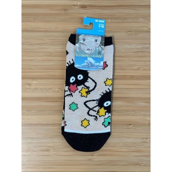 Studio Ghibli Spirited Away Soot Sprites No-Show Socks - Picture 1 of 2